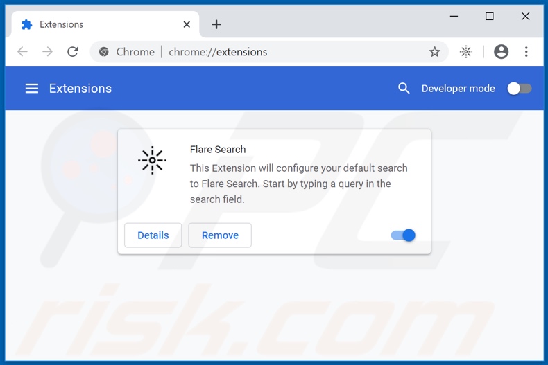 Removendo as extensões relacionadas ao flaresearch.net do Google Chrome
