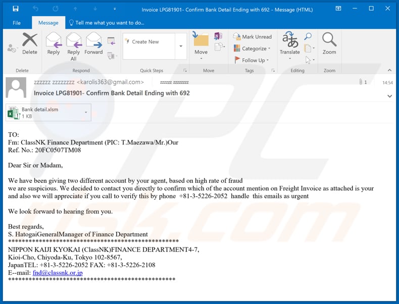 matiex keylogger a distribuir email