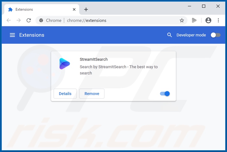 Removendo as extensões relacionadas ao streamit-search.com do Google Chrome