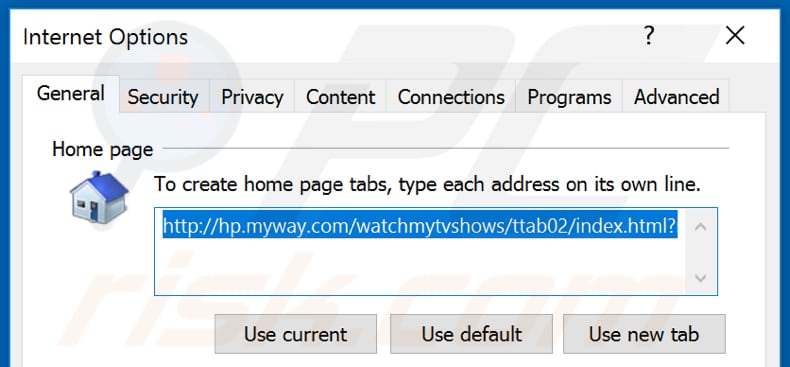 Removendo o hp.myway.com da página inicial do Internet Explorer