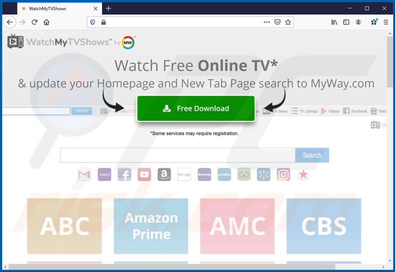 promotor da barra de ferramentas watchmytvshows no firefox