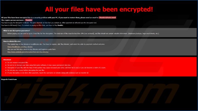 Instruções de desencriptação de XINOF (How To Decrypt Files.hta)