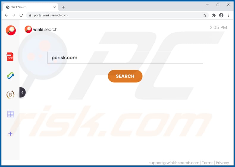 sequestrador de navegador winki-search.com