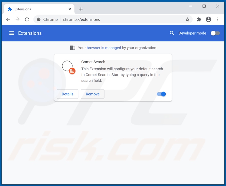 Removendo as extensões do Google Chrome relacionadas a cometsearch.info