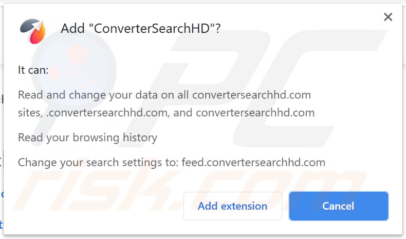 notificação de sequestrador de navegador convertersearchhd