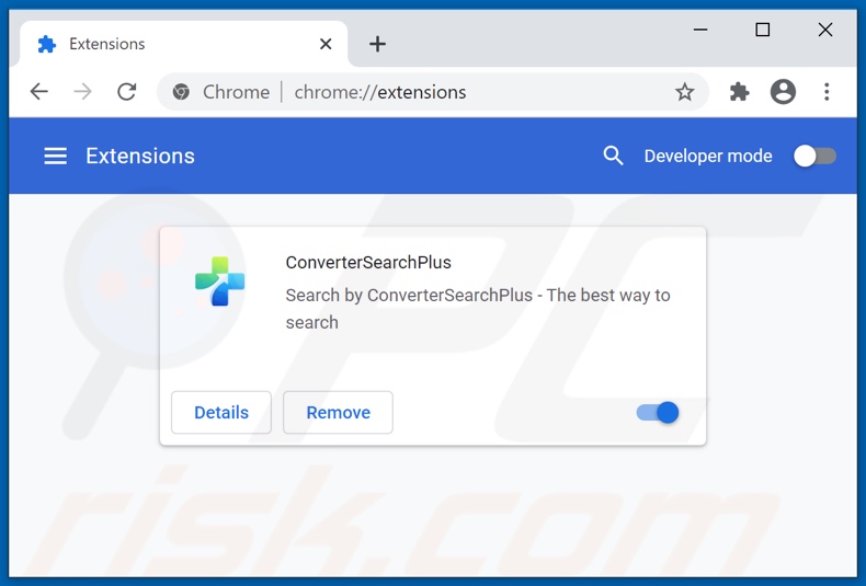 Removendo as extensões do Google Chrome relacionadas a convertersearchplus.com