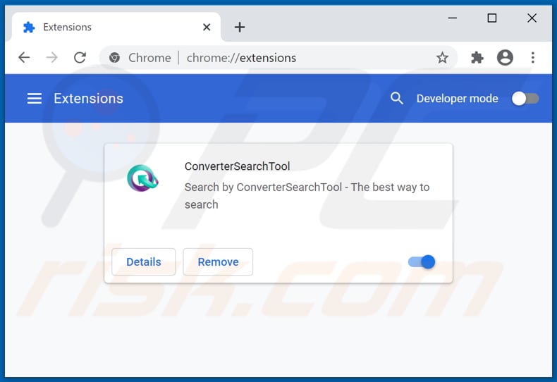 Removendo as extensões do Google Chrome relacionadas a convertersearchtool.com