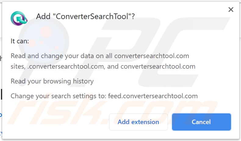 notificação de sequestrador de navegador convertersearchtool