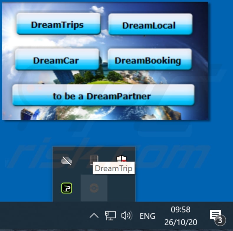 Redirecionamentos de pop-up DreamTrip