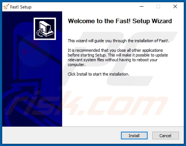 Fast! PUA configuração da instalação