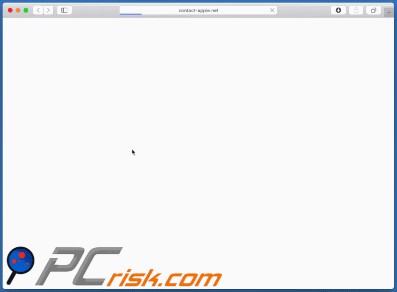 pop-up da fraude do Mac Repair Center em imagem GIF