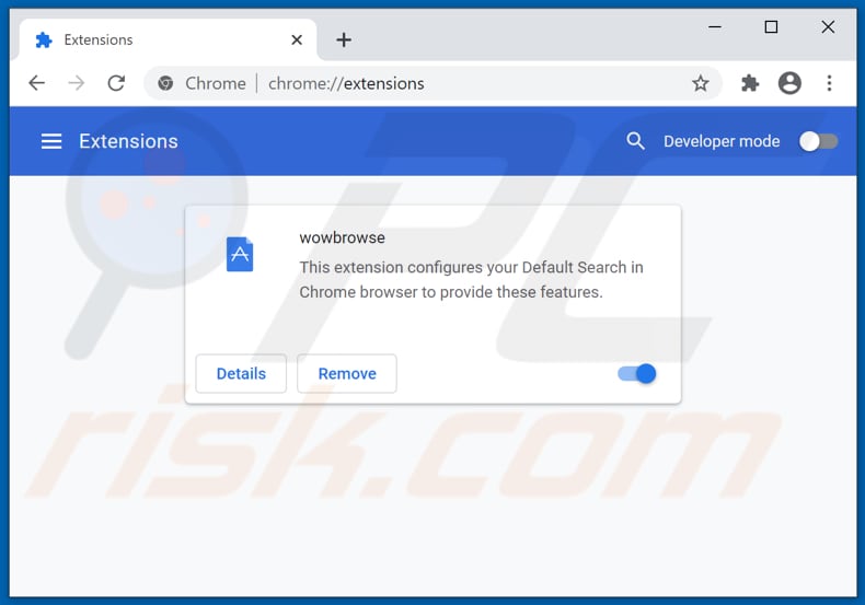 Removendo as extensões do Google Chrome relacionadas a tailsearch.com