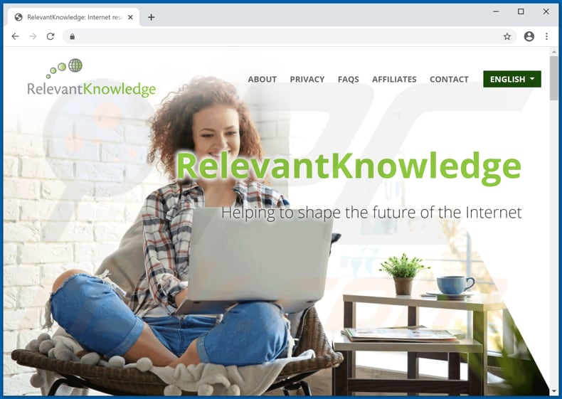 Redirecionamentos do pop-up de RelevantKnowledge