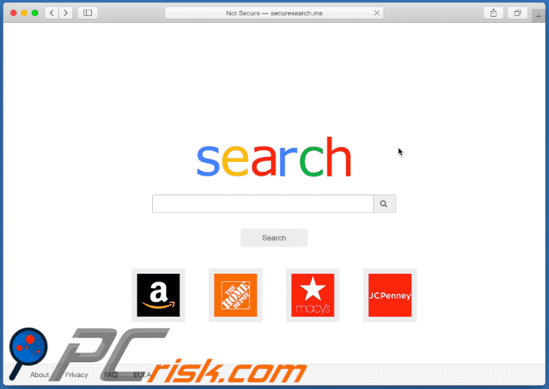 securesearch.me redireciona para webcrawler.com