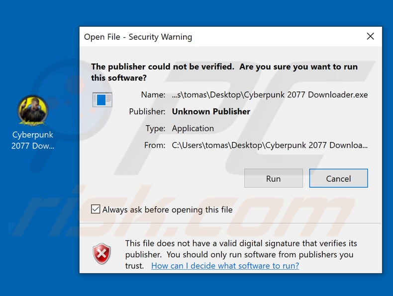 Malware Cyberpunk 2077