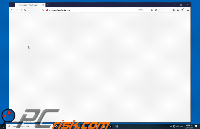error #dw6bd36 aparecimento de pop-up scam