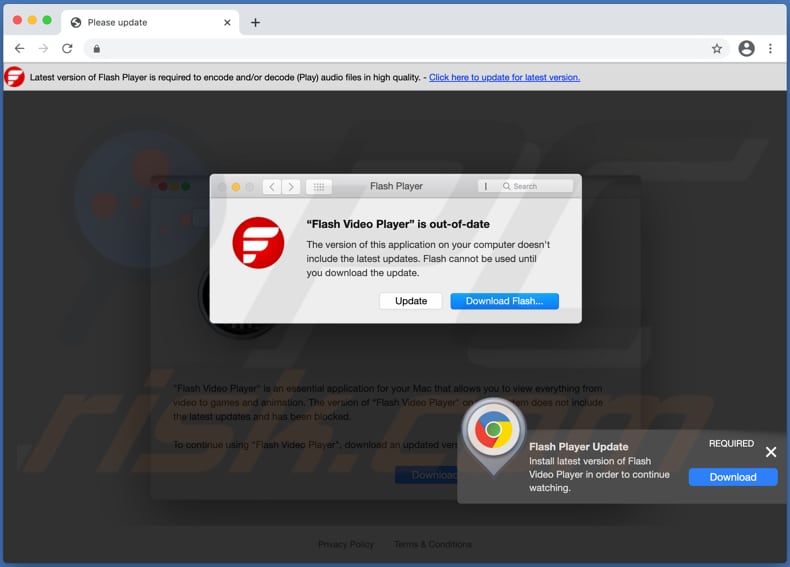 Site duvidoso usado para promover adware FlashPVideo