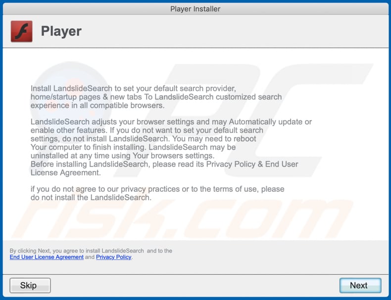 instalador falso usado para distribuir adware publicfraction