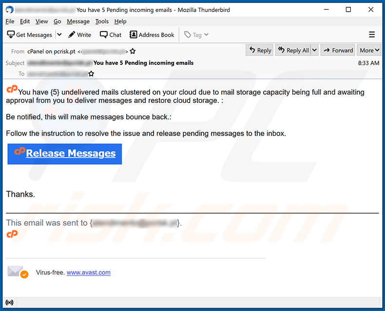 email de spam E-Mail Clustered (2021-02-08)