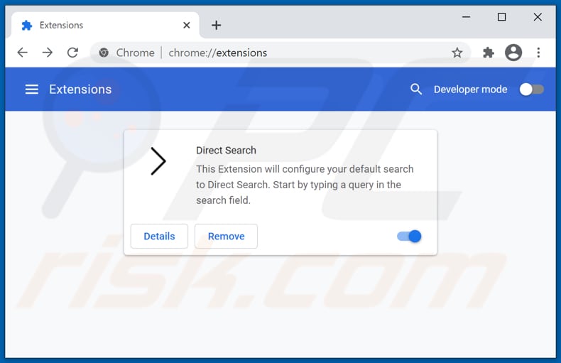 Removendo as extensões do Google Chrome relacionadas a search-direct.net