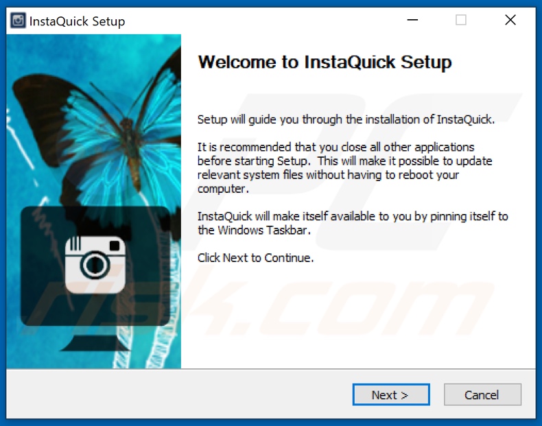 instalador do adware InstaQuick