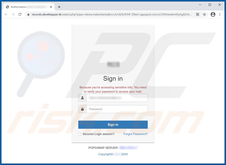 fraude da segunda variante do site password is about to expire today email