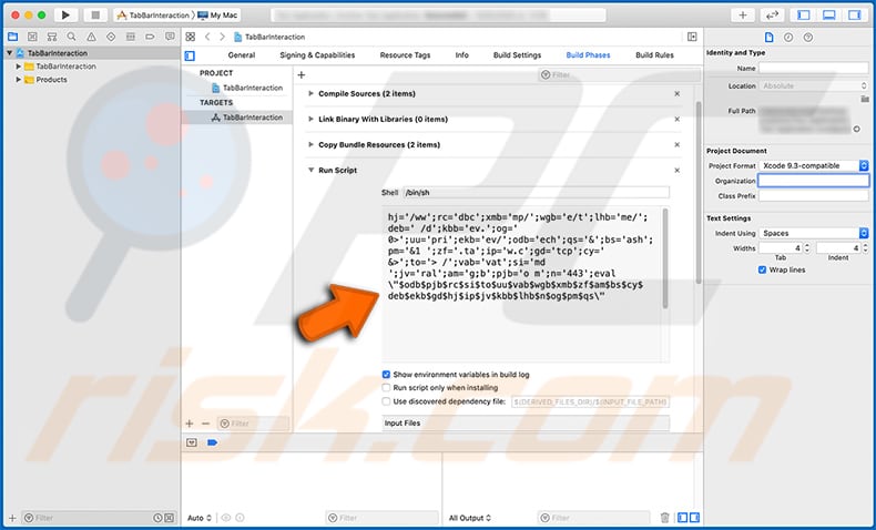 Malware XcodeSpy instalado backdoor EggShell 