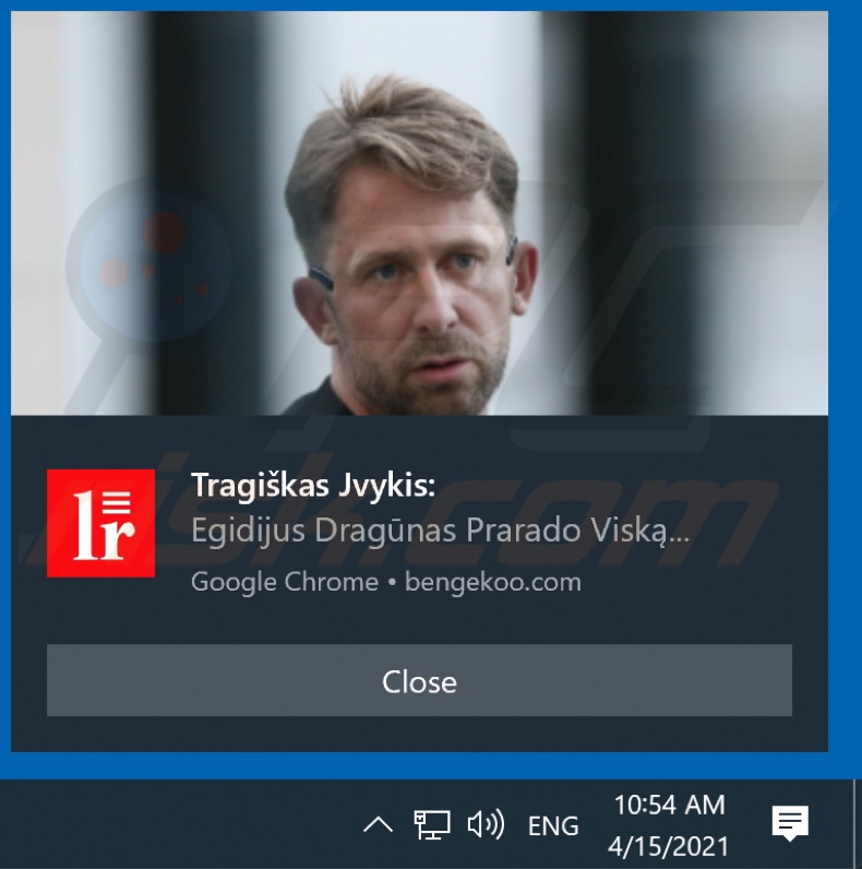 Anúncio exibido por bengekoo[.]com