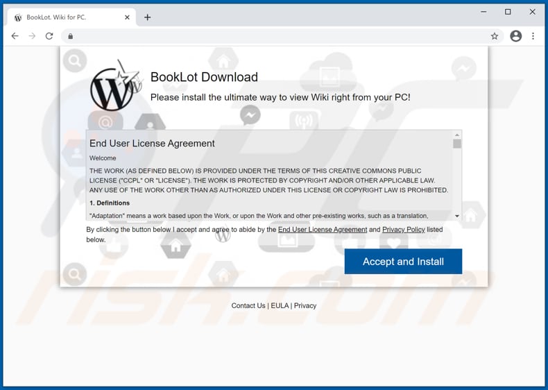 promotor do adware booklot