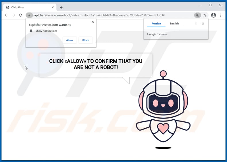 redirecionamentos pop-up captchareverse[.]com