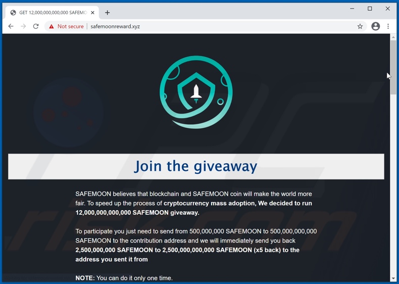 fraude SAFEMOON Giveaway
