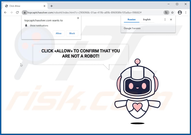 redirecionamentos de pop-up topcaptchasolver[.]com