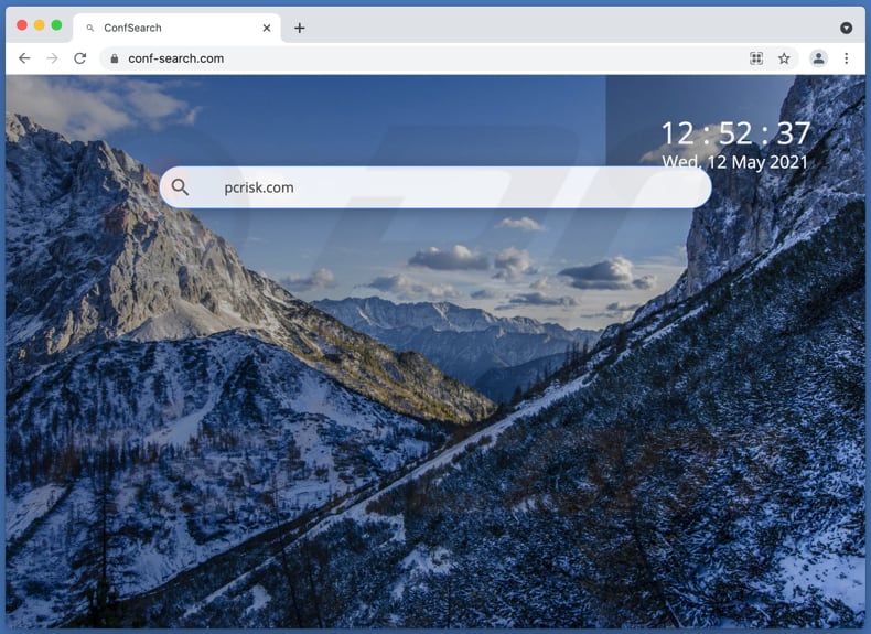 sequestrador de navegador Conf Search num computador Mac