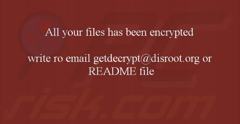 fundo do ecrã do ransomware Venus 