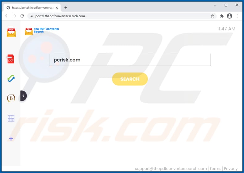 sequestrador de navegador thepdfconvertersearch.com