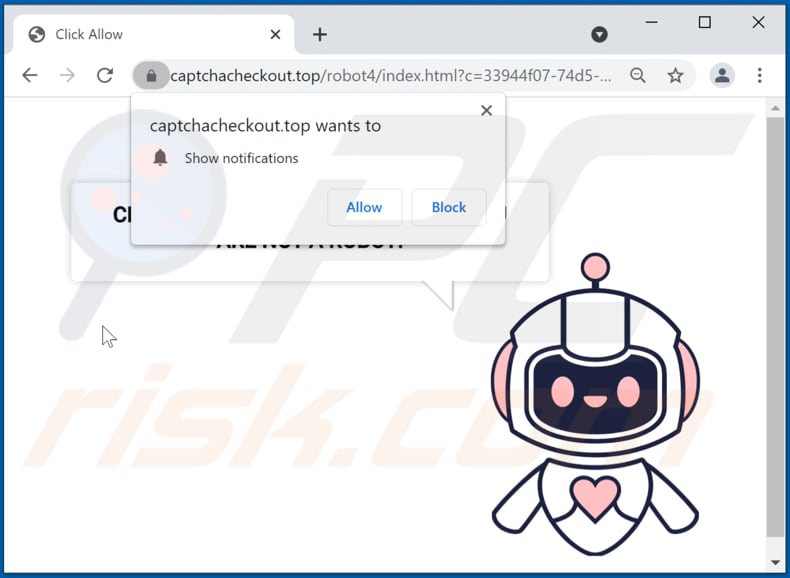 redirecionamentos pop-up captchacheckout[.]top