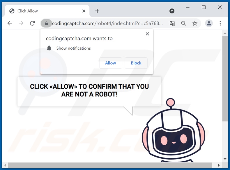 redirecionamentos pop-up codingcaptcha[.]com