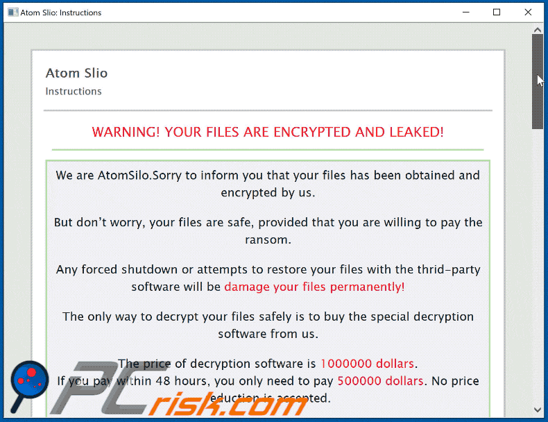 nota de resgate do ransomware atomsilo README-FILE-#COMPUTER-NAME#-#CREATION-TIME#.hta in imagem gif
