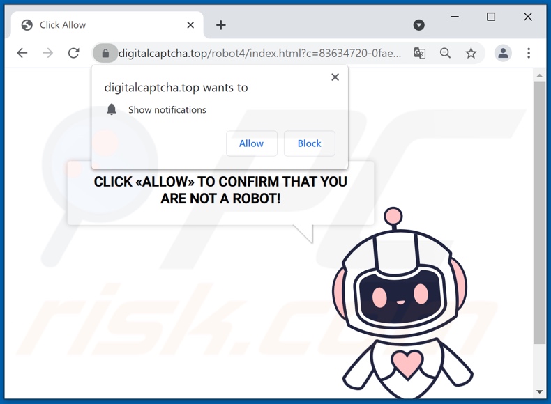 redirecionamentos pop-up digitalcaptcha[.]top