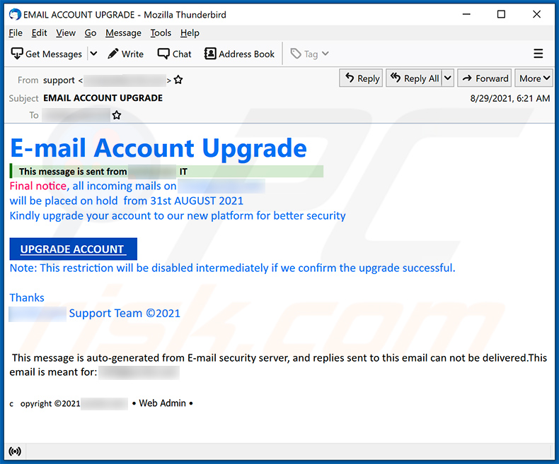Actualização da conta de spam por email (2021-09-20)