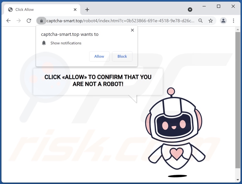 redirecionamentos pop-up captcha-smart[.]top