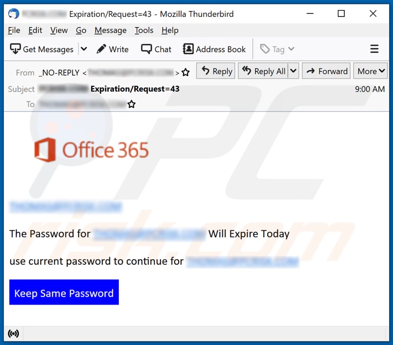 fraude por e-mail Office 365