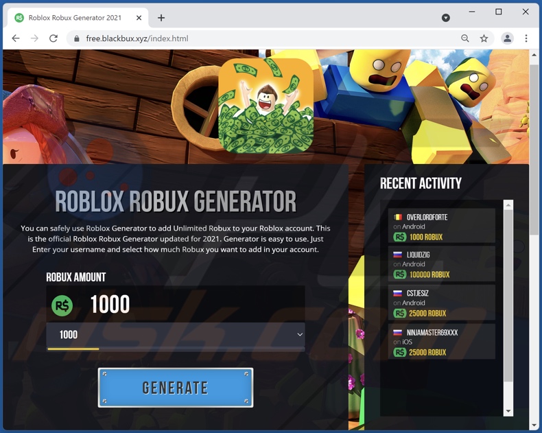 fraude Robux Generator