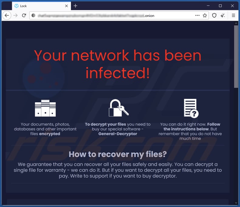 site Tor do ransomware Encoded01