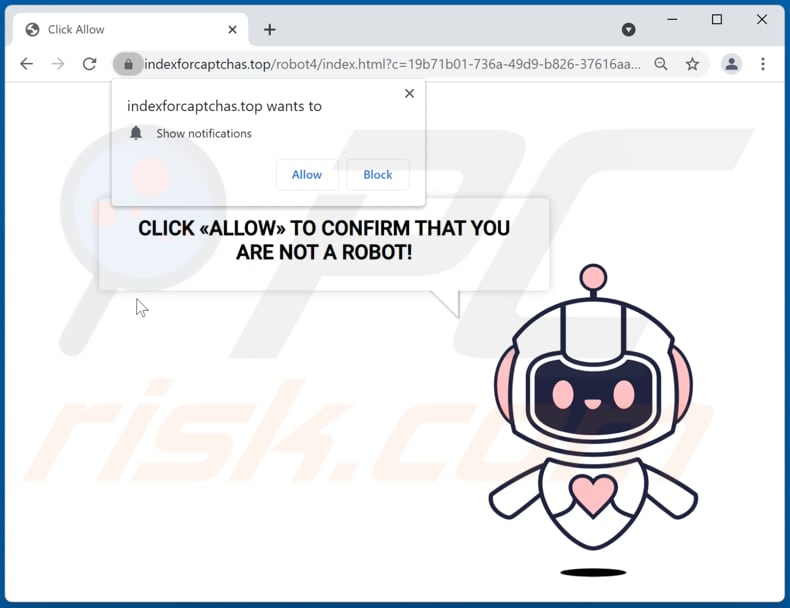 redirecionamentos pop-up indexforcaptchas[.]top