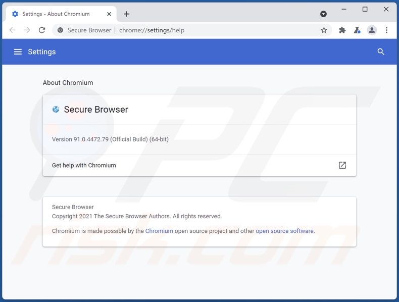 info detalhada de Secure Browser