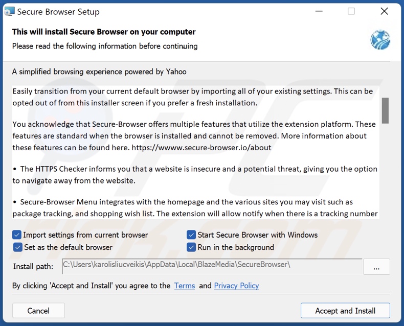 instalador Secure Browser