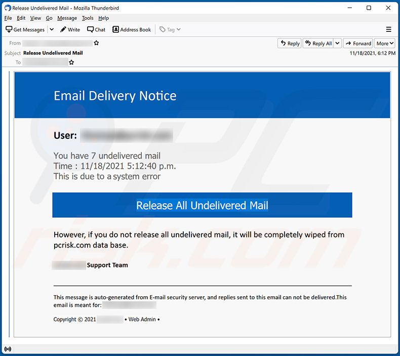 Undelivered mail-spam temático a promover um site de phishing (2021-11-19)