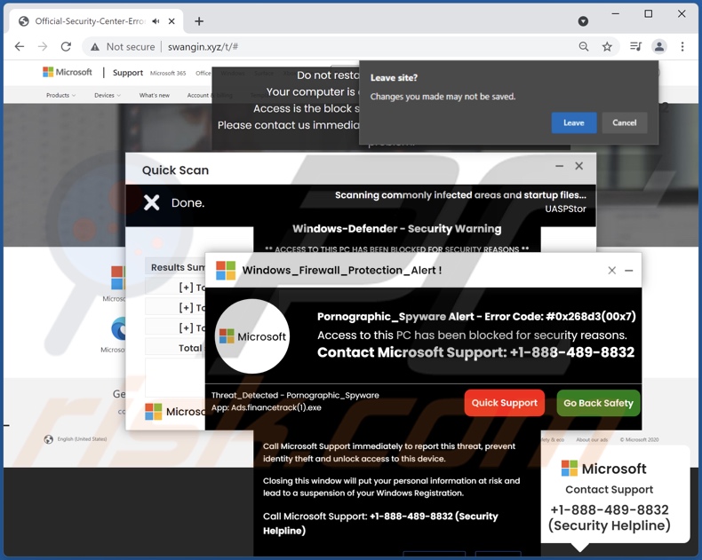 fraude Windows_Firewall_Protection_Alert