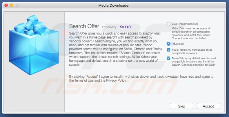 instalador do sequestrador search yahoo.com mac